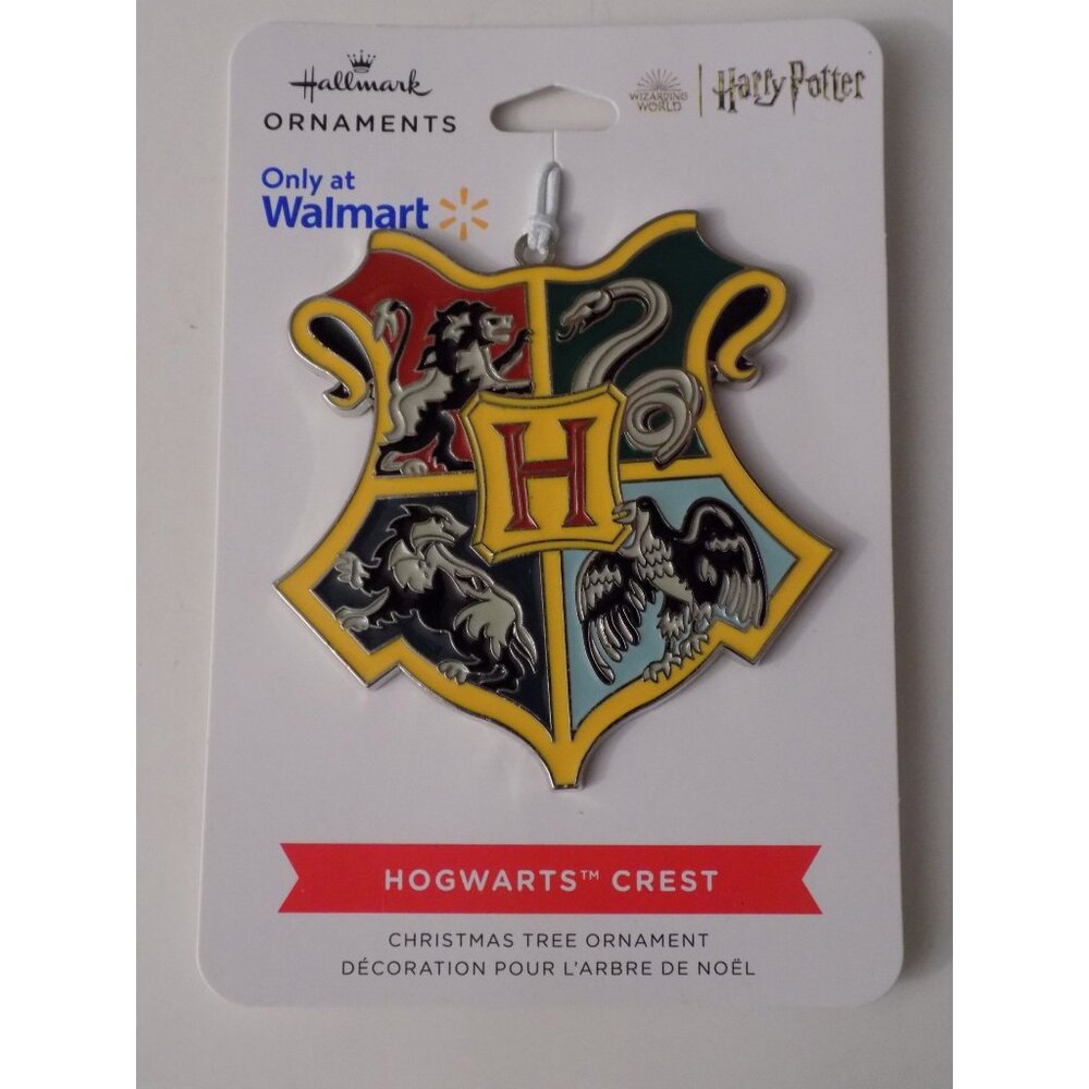Hallmark Ornaments Only Harry Potter Metal Hogwarts Crest